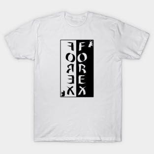 FOREX Yin and Yang White T-Shirt